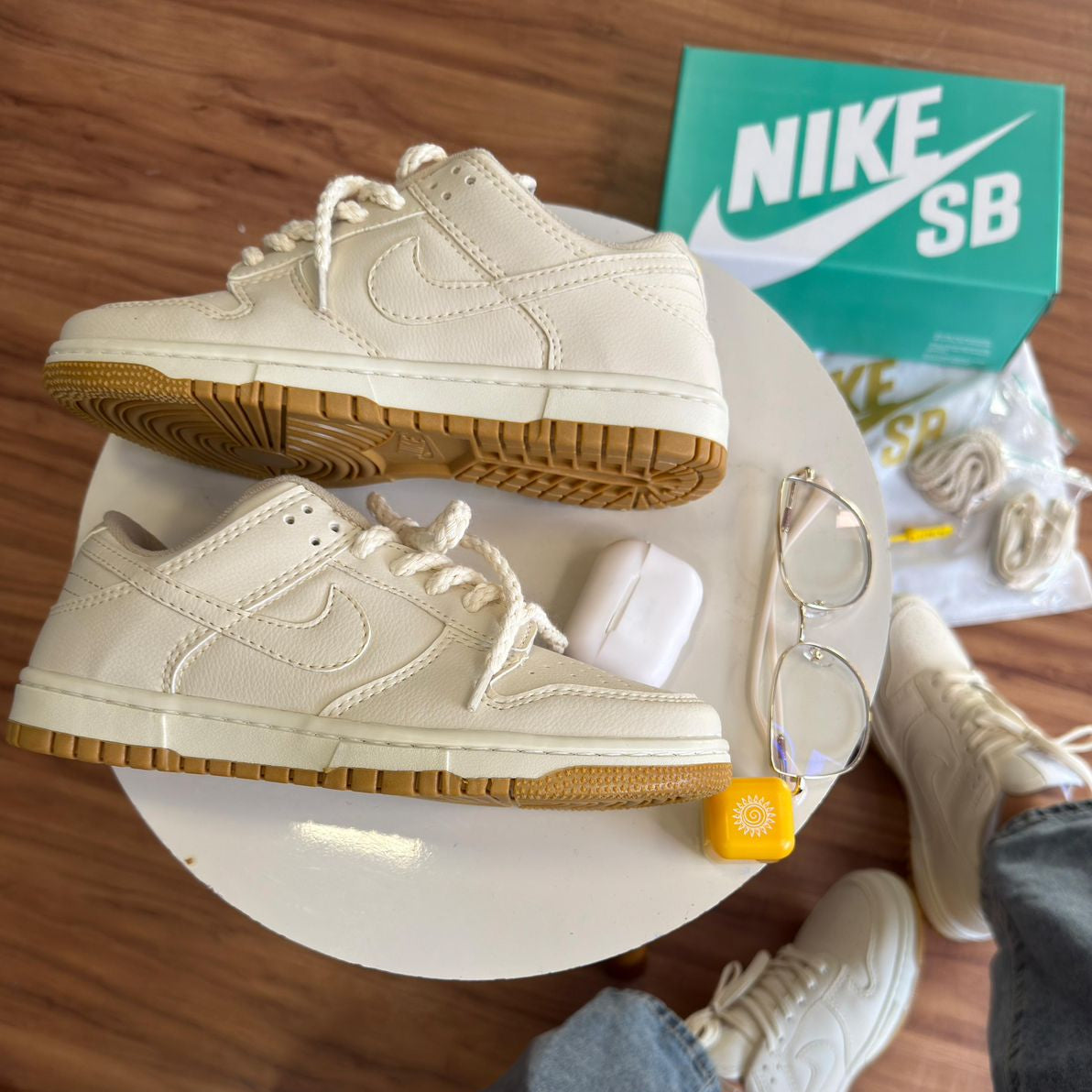 Nike Air Dunk Bege Corda - Premium