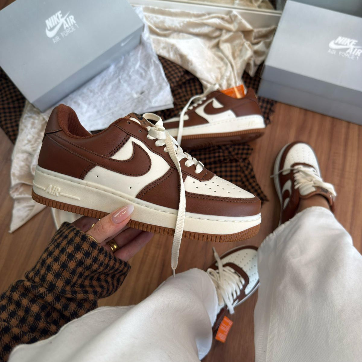 Air Force F1 Cacau + 1 cadarço (Edição Limitada)